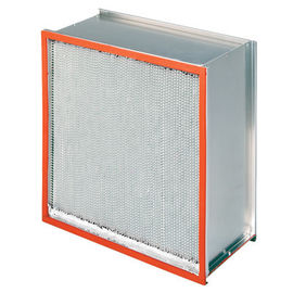 260 ℃ Isıya Dayanıklı Filtre, Galvanizli Demir Çerçeve Hava Filtreleme Sistemi